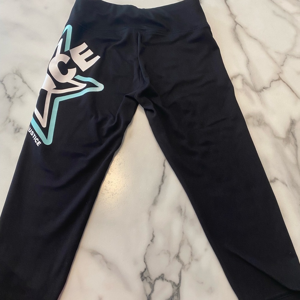 Justice crop leg dance pants size 10